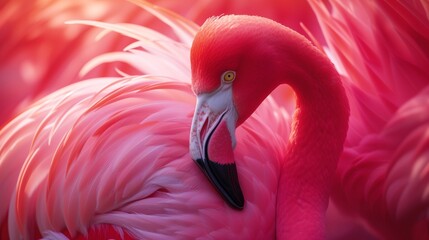 a Flamingo's fantastic dining, portrayed in full ultra HD splendor.
