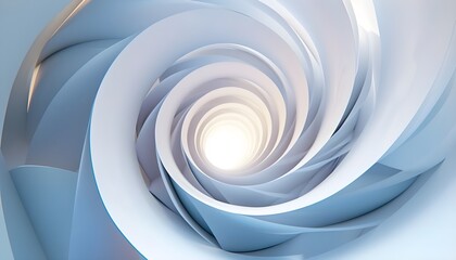 Fototapeta premium Blank background. paper spiral without line