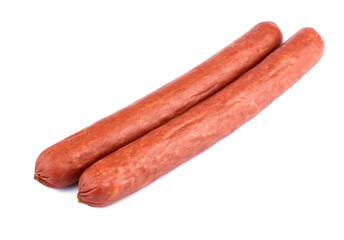 Sausage  isolated on the white background.