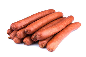 Sausage  isolated on the white background.