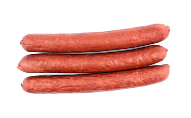 Sausage  isolated on the white background.