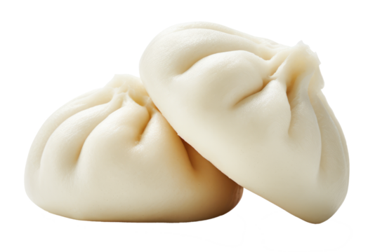 chinese steam bun isolated on white background
