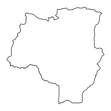 Tabora Region map, administrative division of Tanzania. Vector illustration.