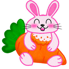 rabbit with carrot