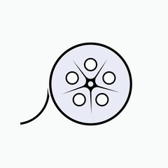 Obraz premium Movie Icon. Reel, Cinema Symbol - Vector.