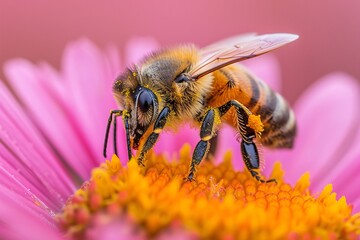 Bee-autiful Blossom A Honey-sweet Moment Generative AI