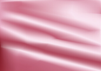 Abstract vector background luxury pink cloth or liquid wave Abstract or pink fabric texture background. Cloth soft wave. Creases of satin, silk, and cotton. Use for flag. illustration EPS 10.