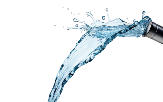 Watering Spout on a White or Clear Surface PNG Transparent Background