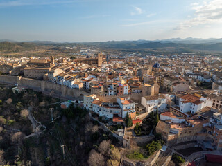 Fototapeta premium Muralla y acueducto de Segorbe en Castellon
