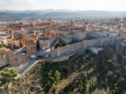 Muralla y acueducto de Segorbe en Castellon