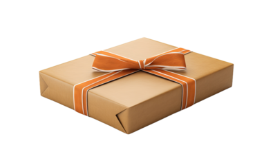 Book Delivery Package on a White or Clear Surface PNG Transparent Background