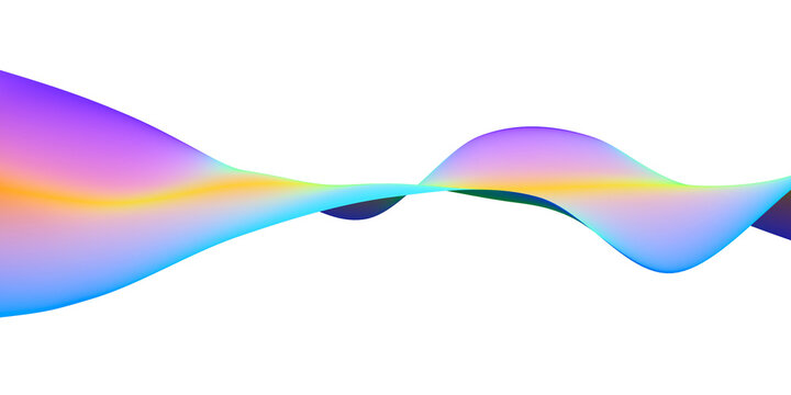 Colorful air flow movement wave