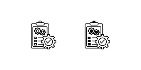 qality controll icon with white background vector stock illustration