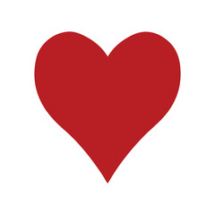 Ornamental artistic valentine heart vector silhouette.
