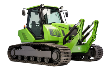 Heavy loader machinery on a White or Clear Surface PNG Transparent Background
