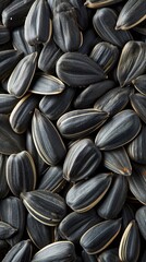 Sunflower seeds texture background. Generative AI