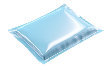 Dental Sterilization Pouch on a White or Clear Surface PNG Transparent Background