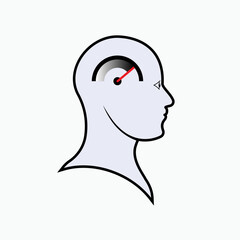 Overload Heads Icon. Symbol Too Much Problem - Vector.