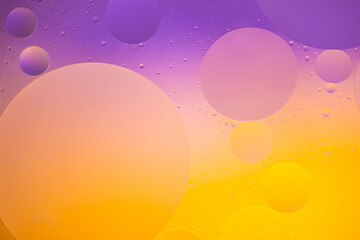 Golden Purple Oil Drop Background