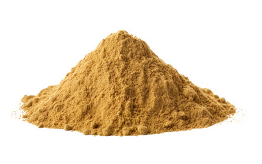 Ground Cumin Powder on a White or Clear Surface PNG Transparent Background