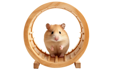 Hamster wheel on a White or Clear Surface PNG Transparent Background