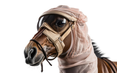 Horse Fly Mask on a White or Clear Surface PNG Transparent Background