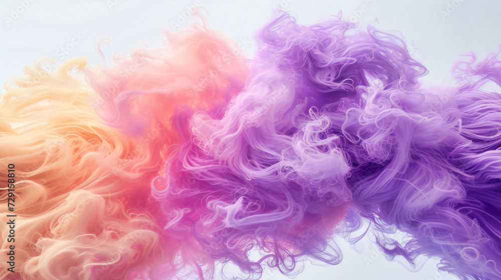 Poster creative abstract smoke pattern with colorful ink textures, illustrating artistic expression and ima