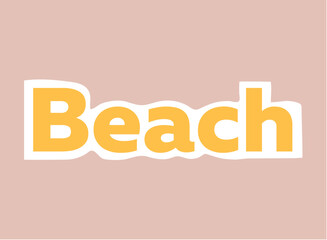 Sticker with text of colorful set. The 