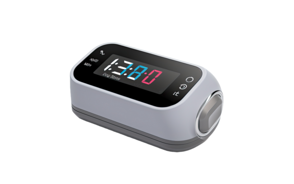 Pulse Oximeter on a White or Clear Surface PNG Transparent Background