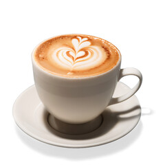 Obraz premium Cup of cappucino with milk foam