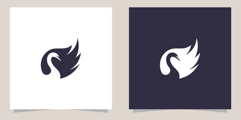 swan logo design vector © Sejivva_STD
