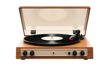 retro record player on a White or Clear Surface PNG Transparent Background