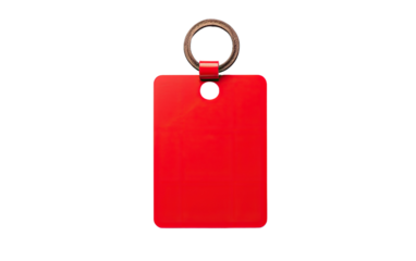 safety lockout tag on a White or Clear Surface PNG Transparent Background