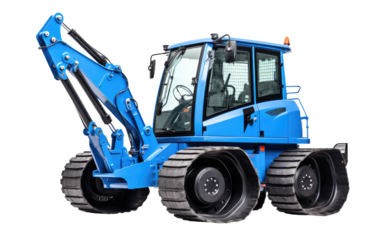 Heavy loader machinery on a White or Clear Surface PNG Transparent Background