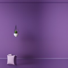purple interior wall background