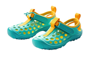 toddlers water shoes on a White or Clear Surface PNG Transparent Background