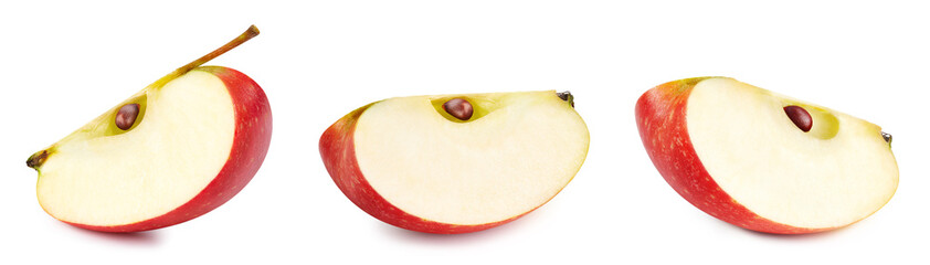 Fresh organic red apple isolated