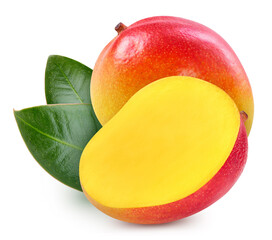 Fresh organic mango isolated