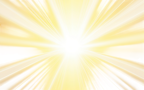 yellow light rays on a White or Clear Surface PNG Transparent Background