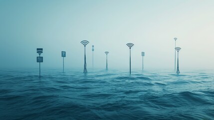 Horizon of Connectivity: Wireless Signs Along the Seascape