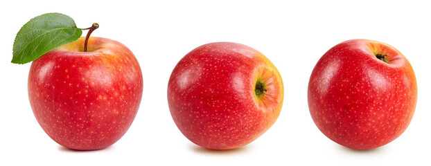 Fresh organic red apple isolated