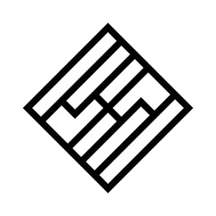 Geometric Pattern icon vector. Geometric figure illustration sign. Coasters Stencil symbol or logo.