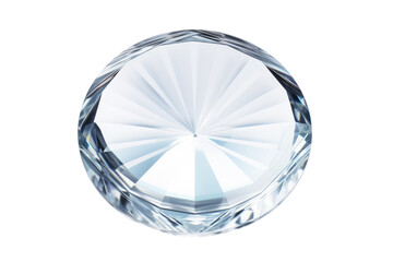 Significance of Clear Crystal Disk Isolated On Transparent Background