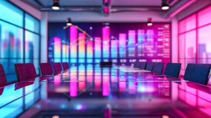 Vibrant disco club scene with musical technology and neon lights, symbolizing a lively night party atmosphere with audio and electronic equipment