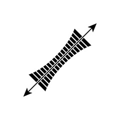 Tension Icon. Rigidity, Traction Symbol - Vector. 