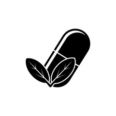 Vitamin Icon. Body Supplement Symbol - Vector. 