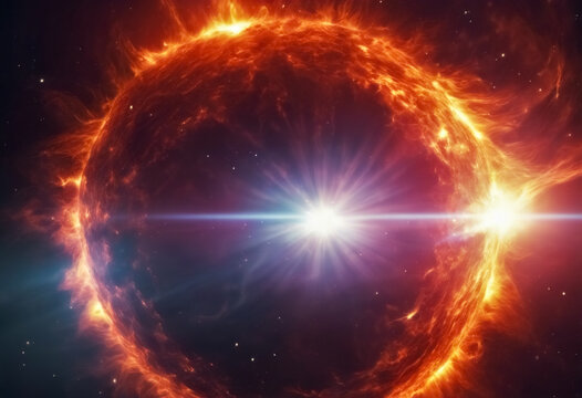 Fenomeno Solare- Esplosione di Energia nel Buio dello Spazio