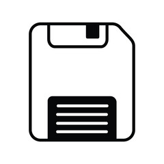 Obraz premium floppy disk icon with white background vector stock illustration