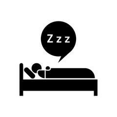 Deep Sleep Icon. Take a Rest, Snooze, Nap Symbol.