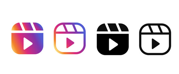 Instagram reels logo icon transparent png download. 